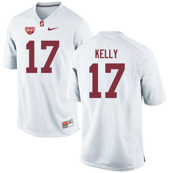Men #17 Kyu Blu Kelly Stanford Cardinal College Football Jerseys Sale-White - Click Image to Close